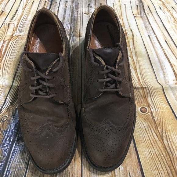 Rockport M5679 Brown Leather Oxfords Size 8M - Picture 2 of 7